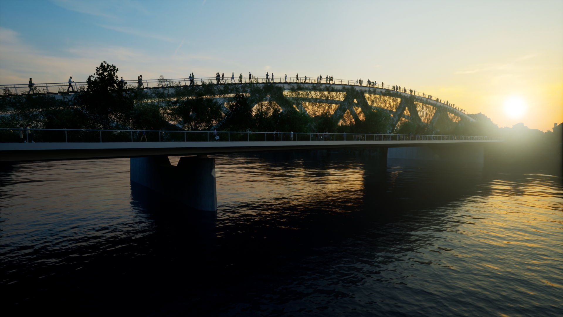 The Garden Bridge in Szeged